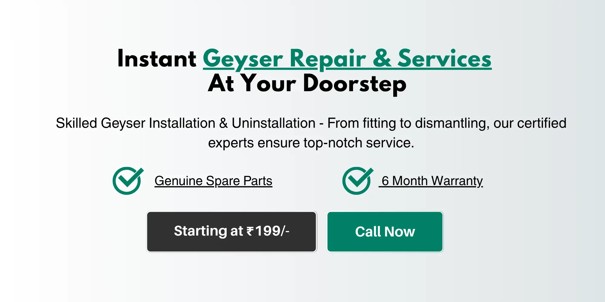 Geyser Repair