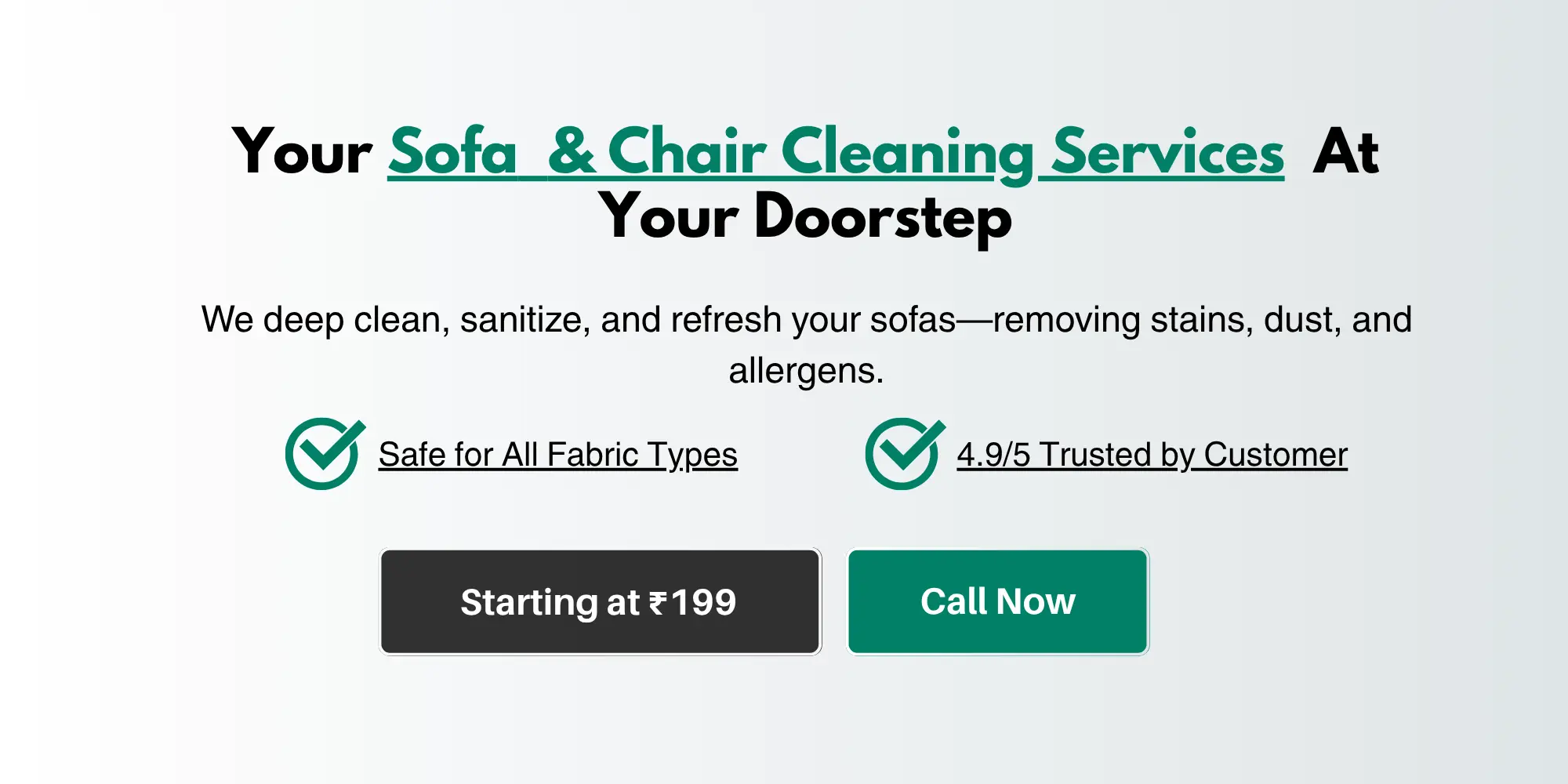 Sofa and Office Chair Deep Cleaning Services